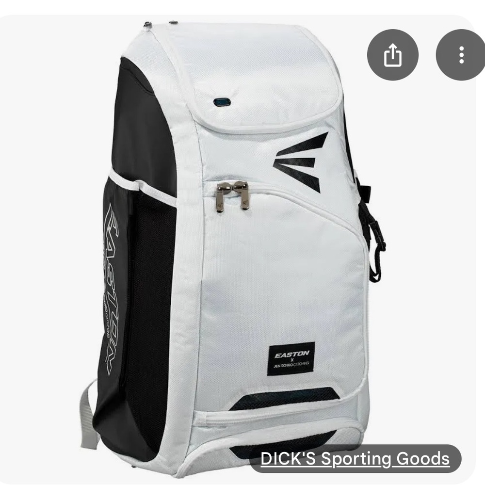 Easton x Jen Schro Catchers Backpack White